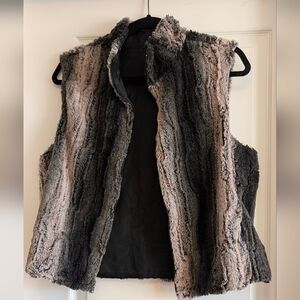 2/$30 Y2K faux fur vest